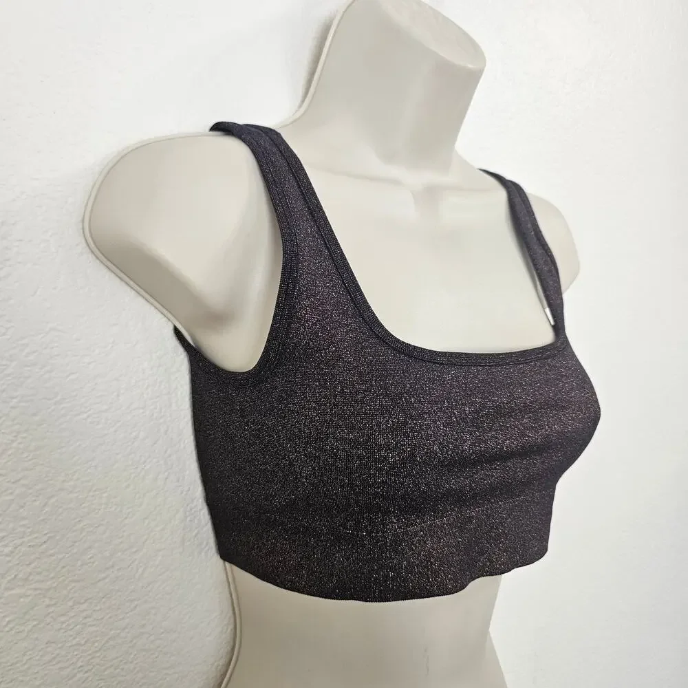 SKIMS Soft Smoothing Shine Scoop Neck Bralette in Ecilpse  Brown Size M - Picture 4 of 7